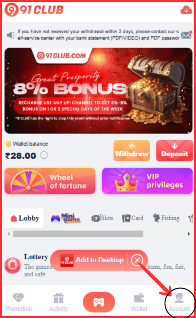 91 club game contact number